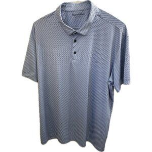 Mizzen Main Shirt Mens 2XL Trim Polka Dot Polo Golf Performance Active Adult